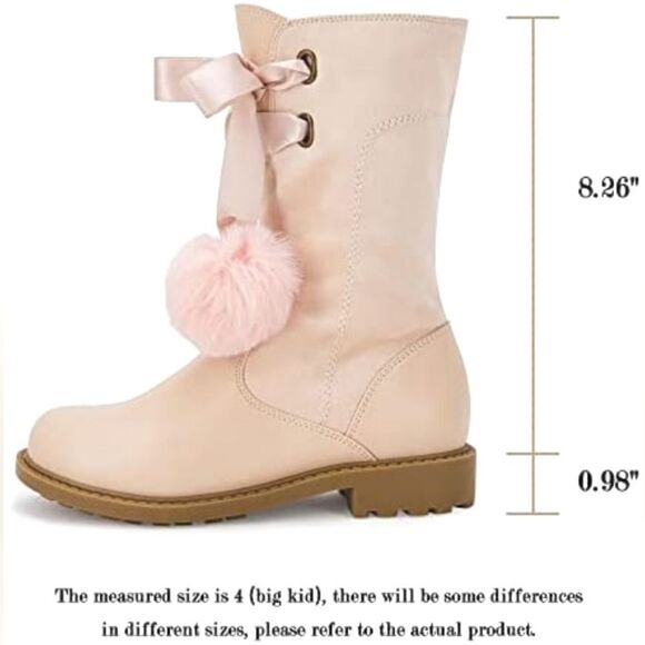 (78-2363)   COUTGO / ZBY Girls Mid Calf Boots Sz 4 - Picture 5 of 12